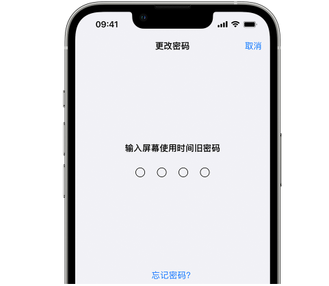 郴州iPhone屏幕维修分享iPhone屏幕使用时间密码忘记了怎么办 