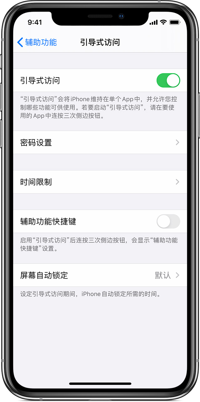 郴州苹果手机维修分享如何在 iPhone 上退出引导式访问 