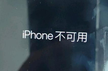 郴州苹果服务网点分享锁屏界面显示“iPhone 不可用”如何解决 