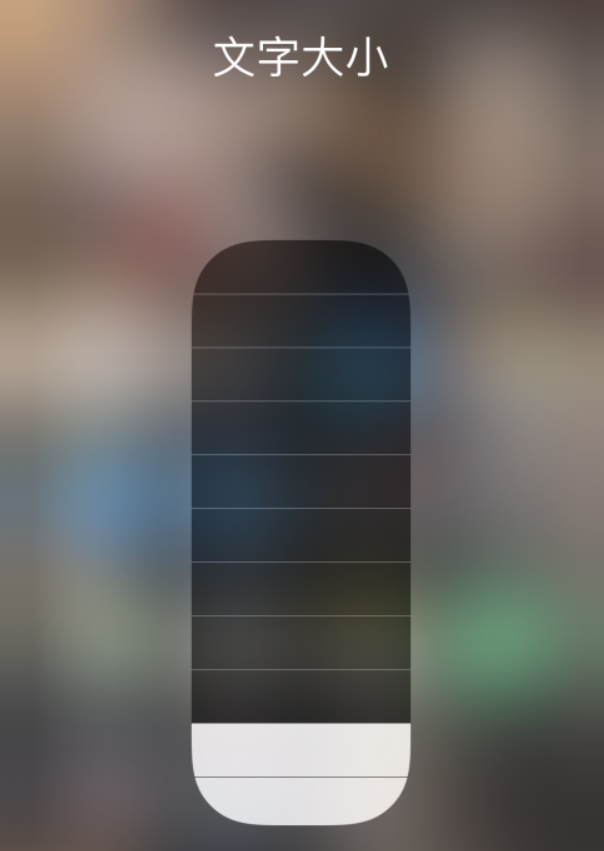 郴州苹果手机维修分享小技巧：在 iPhone 控制中心快速调节字体大小 